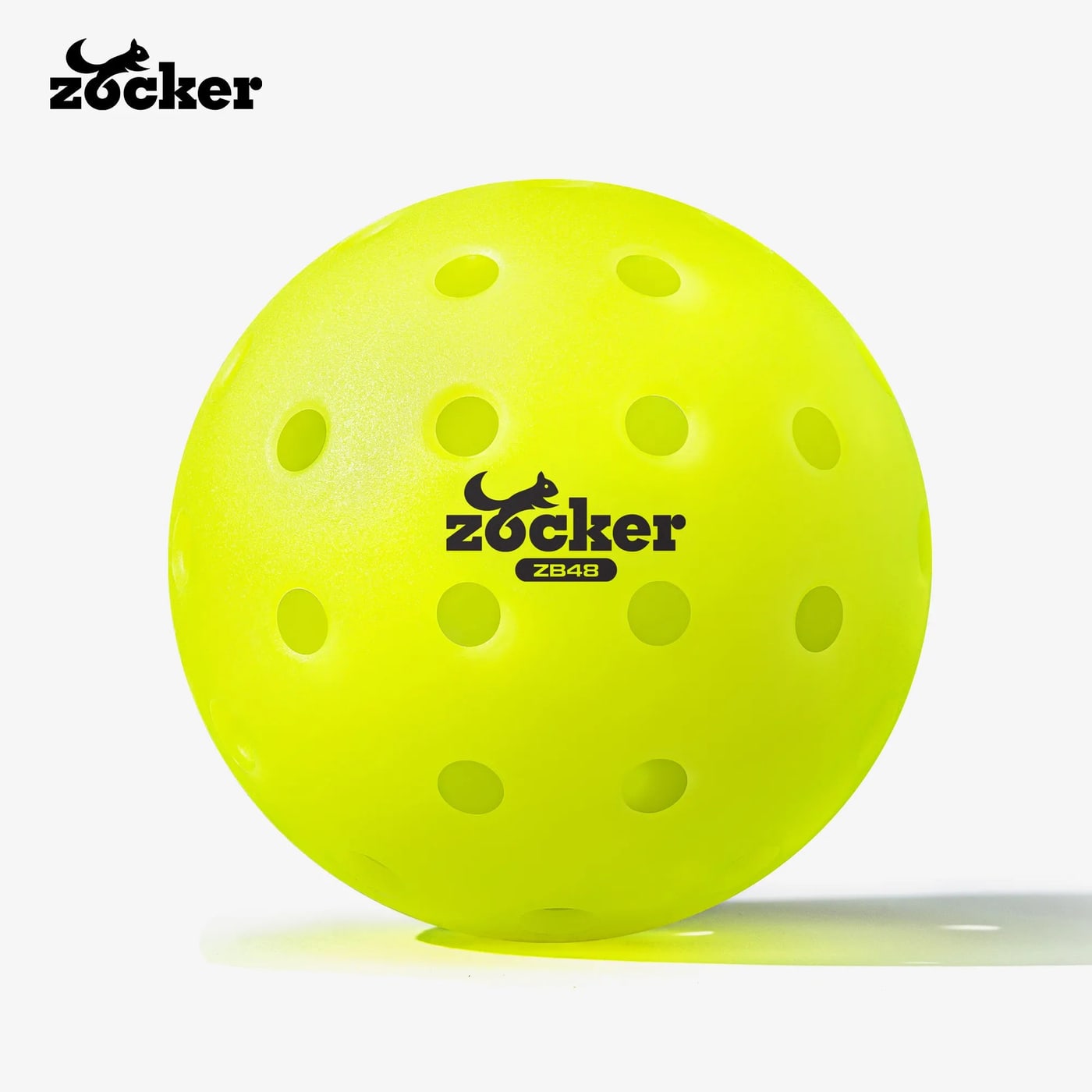 Combo of 3 Premium Pickleball Zocker ZB48 Balls (48 holes)
